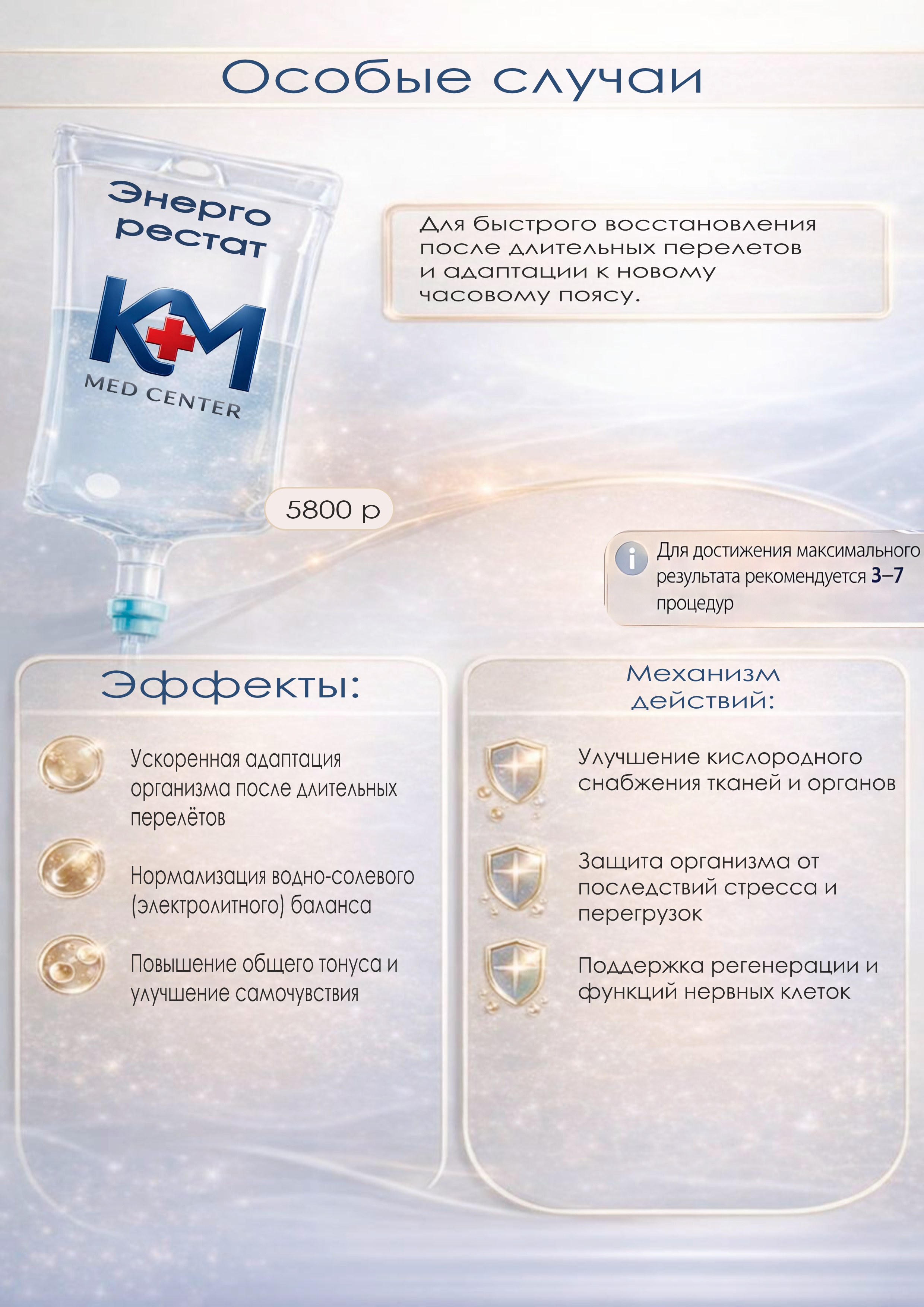Программа Энергорестат для восстановления после перелетов